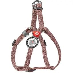 Шлея для котів та дрібних порід собак Waudog Re-cotton з відновленої бавовни та QR паспортом, світловідбиваюча