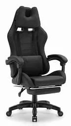 Комп'ютерне крісло Hell's HC-1039 Black (тканина) - мініатюра 4