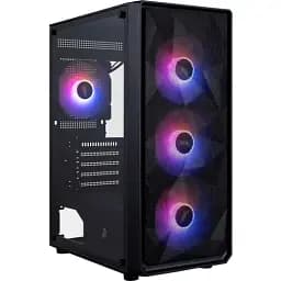 Корпус 1stPlayer FD3-M, Black, без БП, Mini Tower, для Micro ATX/Mini ITX, 1xUSB 3.0/2xUSB 2.0, макс. CPU – 155 мм/VGA – 290 мм, 4x120 мм ARGB, боковая панель из закаленного стекла (FD3-M-BK-4F7)