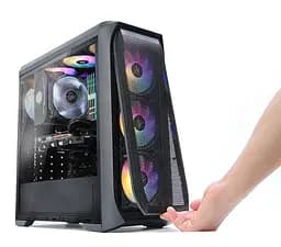 Zalman Корпус N5 MF, без БЖ, 1xUSB3.0, 2xUSB2.0, 4x120mm RGB fans, Acrylic Side Panel, ATX, чорний - мініатюра 2
