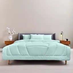 Набор постельного белья Ideia Oasis с одеялом, евростандарт, мятный (8000035248)