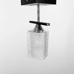 Стельова люстра в чорному корпусі на 1 плафон Line.F 126/1 P BK