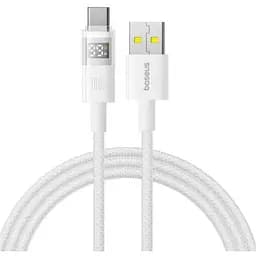 Кабель Baseus Display 2 Fast Charging Data Cable USB-A to USB-C 100W 1 м Белый