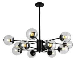 Люстра молекула Levistella 7526033-12 BK+CL