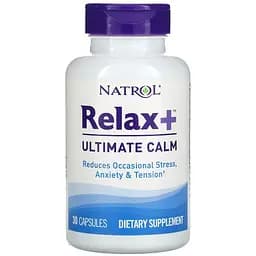 Комплекс Natrol Relax+ Ultimate Calm глубокий покой и уравновешенность 30 капсул (NTL07413)