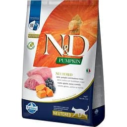 Сухой корм для стерилизованных кошек Farmina N&D Quinoa с тыквой, ягненком и черникой 5 кг 