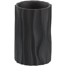 Стакан для зубних щіток Kela Merida 10.5х7 см чорний (23765)