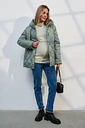 Джинси для вагітних Mom Fit для майбутніх мам зі спеціальним поясом L (48) Leyton Юла Мама синій - мініатюра 2