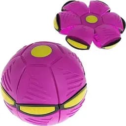 М'яч-запускалка складаний A-Toys Phlat Ball плоский м'яч трансформер рожевий