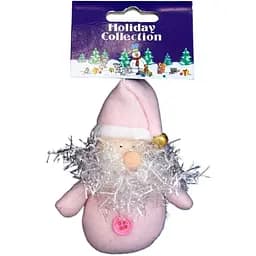 Ялинкова іграшка м'яка Devilon 9 см білий із рожевим в асортименті (000159-4)