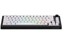 Клавиатура игровая механическая HATOR HTK-3160-UA Skyfall 65 Wireless Aurum Sterling Switch USB, 2,4 ГГц, BT 5.3 Black-White - мініатюра 2