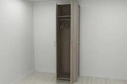 Шафа Гардероб Уні секція 6 серії Конект Ferrum-decor 220x60x50см Сірий метал ДСП Дуб Сонома Трюфель 16 мм (FRD-104578)