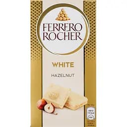 Шоколад Ferrero Rocher білий з лісовим горіхом 90 г (895509)