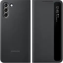 Оригінальний чохол-книжка Samsung для Galaxy S21 Black S-View Clear View Cover Smart EF-ZG991CBEGRU - мініатюра 2