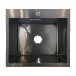 Мийка кухонна Kraft Handmade HS5448-B + кошик 540х480х230х3 мм Чорний 30412