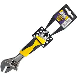 Ключ розвідний Сталь 250 мм хромований двокомпонентні рукоятки (67924)