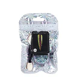 Втирка для дизайна ногтей Хлопья-Юки Laser Transparent Chameleon LQ20-03