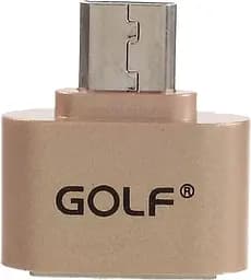 Адаптер Remax MicroUSB USB-перехідник OTG-Micro adapter золотистий - мініатюра 7