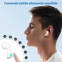 Навушники Bluetooth, Bluetooth 5.3 HD Стерео навушники-вкладки-вкладки 46H Сенсорна функція IPX6 Водонепроникні навушники - мініатюра 2
