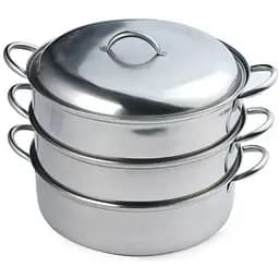 Пароварка-мантоварка A-Plus ST-0379 трехъярусная из нержавеющей стали 6 л