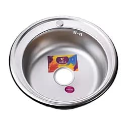 Мийка кухонна Mira 510 E Satin кругла 510х510х180х0,8 мм Нержавіюча сталь 30412