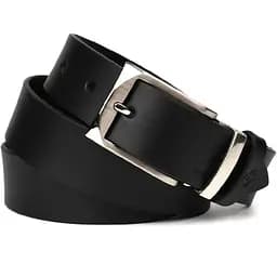 Ремінь шкіряний Grande Pelle чорний 120х3.5х0.5 см acs0032058