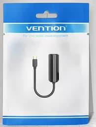 Перехідник Vention USB 3.1 Type-C Ethernet RJ45 1000Mb Gigabit чорний - мініатюра 2