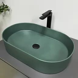 Умивальник VBI Verona 60 emerald matt накладний VBI-011327, Зелений матовий