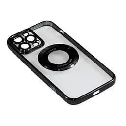 Магнитный чехол XON PhoneCase Magnetic для iPhone 13 Pro Max (PCMC1113400B 7928) Черный/Прозрачный