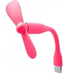 Портативний гнучкий USB міні-вентилятор для ноутбука/powerbank (Pink) - мініатюра 2