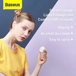 Навушники Bluetooth Baseus Encok True Wireless Earphones WM01 (NGWM01-02) білі - мініатюра 9