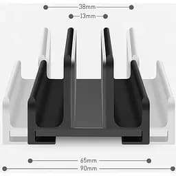 Вертикальна підставка для ноутбука OfficePro LS580B Aluminium alloys Black (LS580B) - мініатюра 4