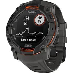 Смарт-годинник Garmin Instinct 3 Solar 50 mm Black with Charcoal Band (010-02935-00) (125560)