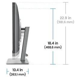 TFT 31.5" BenQ RD320U, 4K, IPS, 2хHDMI, DP, USB- C, USB-hub, HAS, Pivot, кол., сірий - мініатюра 8