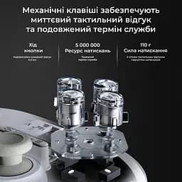 Бездротовий геймпад Ajazz GP100S RGB із зарядною станцією білий (GP100S-W) - мініатюра 9
