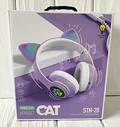 Бездротові дитячі навушники Cat Ear STN-28 з котячими вушками - мініатюра 9