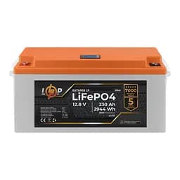 Акумулятор LP LiFePO4 LCD 12V (12,8V) - 230 Ah (2944Wh) (BMS 100A/50A) пластик