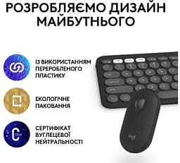 IT набір Pebble 2 Combo for Mac Tonal Graphite Logitech teh0027084 - мініатюра 6