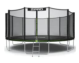 Батут із внутрішньою сіткою Zipro Jump Pro 16 футів 496 см чорно-зелений (5902659840752)