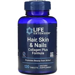Колаген Life Extension Hair, Skin & Nails Collagen Plus Formula 120 таблеток