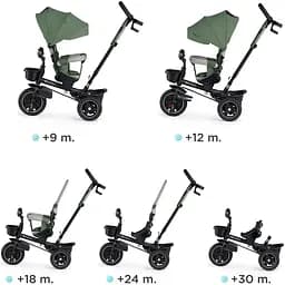 Трехколесный велосипед Kinderkraft Spinstep Pastel Green зелений (KRSPST00GRE0000) - мініатюра 16