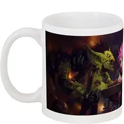 Кухоль GeekLand Гобліни та гноми Хартстоун  Goblins Vs Gnomes Hearthstone CP 03.119 330 мл білий - мініатюра 2
