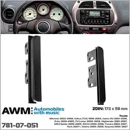 Перехідна рамка Toyota 2 DIN AWM 781-07-051 - мініатюра 3