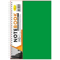 Блокнот А5 Апельсин Б-БП5-90, 90 аркушів 2 розділи зелений
