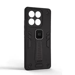 Чехол для Motorola Edge 60 Pro 5G, Proover, черный, с подставкой и магнитом, противоударный, ударопрочный, бронированный, панель-накладка, защита всего корпуса, термополиуретан (TPU) + поликарбонат (PC), ArmorStandart (ARM86028) - мініатюра 2
