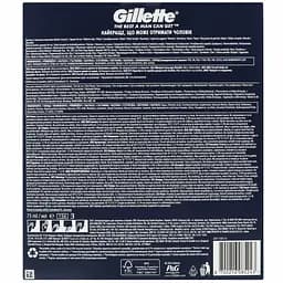 Подарунковий набір для чоловіків Gillette: бритва Sensor3 + змінні катриджі для гоління 5 шт. + гель для гоління Series Sensitive 75 мл - мініатюра 3