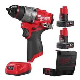 Дриль-шуруповерт акумуляторний безщітковий ударний MILWAUKEE, M12 FPD2-402X, 45Нм (ЗУ.2х4Аг, HDкейс) - мініатюра 2