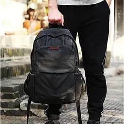 Городской рюкзак Muzee 1898 Retro черный (USB)