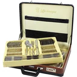 Набор столовых приборов Bachmayer BM-7803 на 12 персон в подарочном чемодане 72 предмета