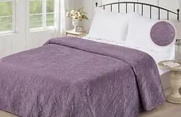 Покрывало однотонное Love You 39, велюр, 200х150 см, сиреневое (8139)